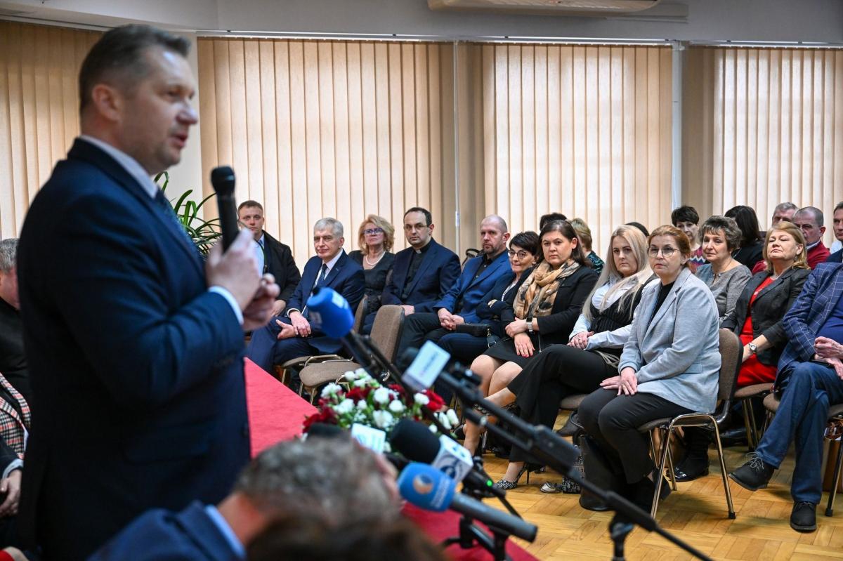 Minister Czarnek w przemyskim PCEN.<br/>fot.Ministerstwo Edukacji i Nauki