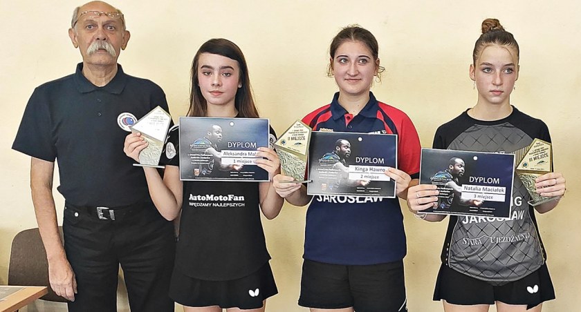 Najlepsze w 1. Grand Prix Podkarpacia Juniorek. Druga z lewej A. Makar, obok K. Hawro i N. Maciałek. Fot. zbiory własne