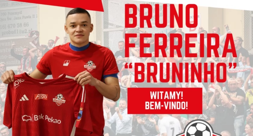 Bruno Henrique Lima Campos Ferreira, czyli Bruninho to drugi nowy zawodnik beniaminka FOGO Ekstraklasy futsalu. Fot. Eurobus Przemyśl