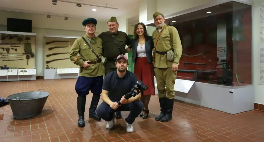 Ekipa reżysersko-aktorska filmu „Listy z piekła”. Fot. ze zbiorów R. Młynarskiego