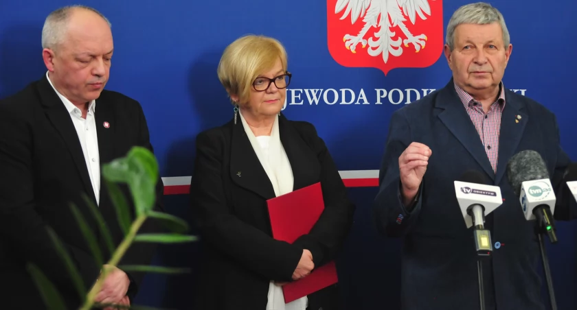 Wojewoda podkarpacki Teresa Kubas-Hul zapewniła o uporządkowaniu i uszczelnieniu systemu kontroli towarów wjeżdżających do Polski. Fot. PUW Rzeszów
