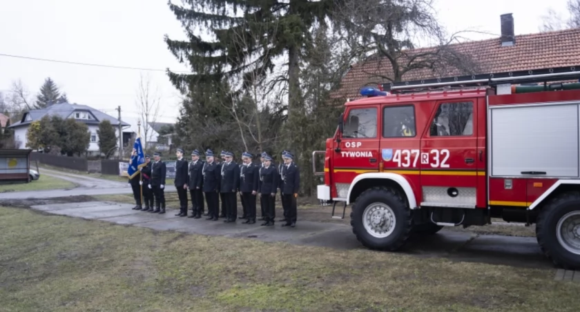 Zakupiony ze środków budżetu gminy dla OSP w Tywoni wóz ratowniczo-gaśniczy z pewnością wpłynie na poprawę bezpieczeństwa lokalnej społeczności oraz zwiększy wydajność akcji ratowniczych./UG Pawłosiów