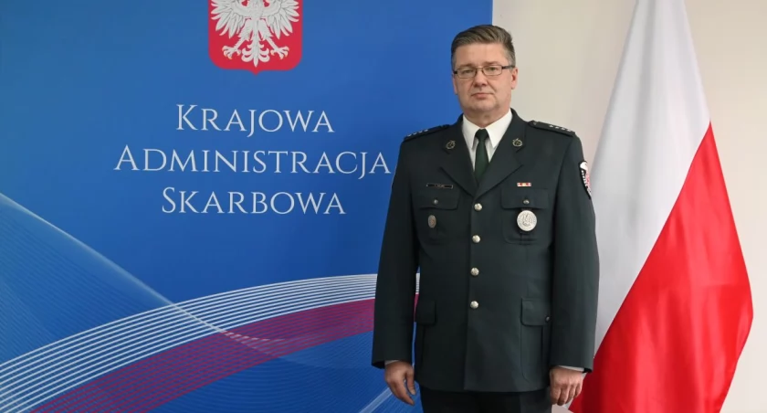 Były zastępca naczelnika Lubelskiego Urzędu Celno-Skarbowego w Białej Podlaskiej nadkomisarz Krzysztof Basak został nowym szefem Izby Administracji Skarbowej w Rzeszowie. Fot. IAS Rzeszów
