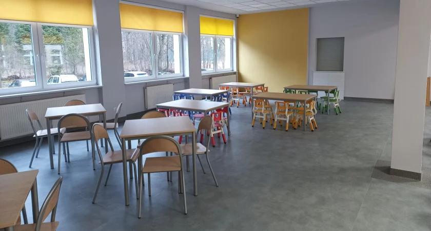 Szkolna kuchnia testuje już nowy sprzęt, a wyremontowana stołówka zaprasza w swoje progi./ FOT. UG Lubaczów