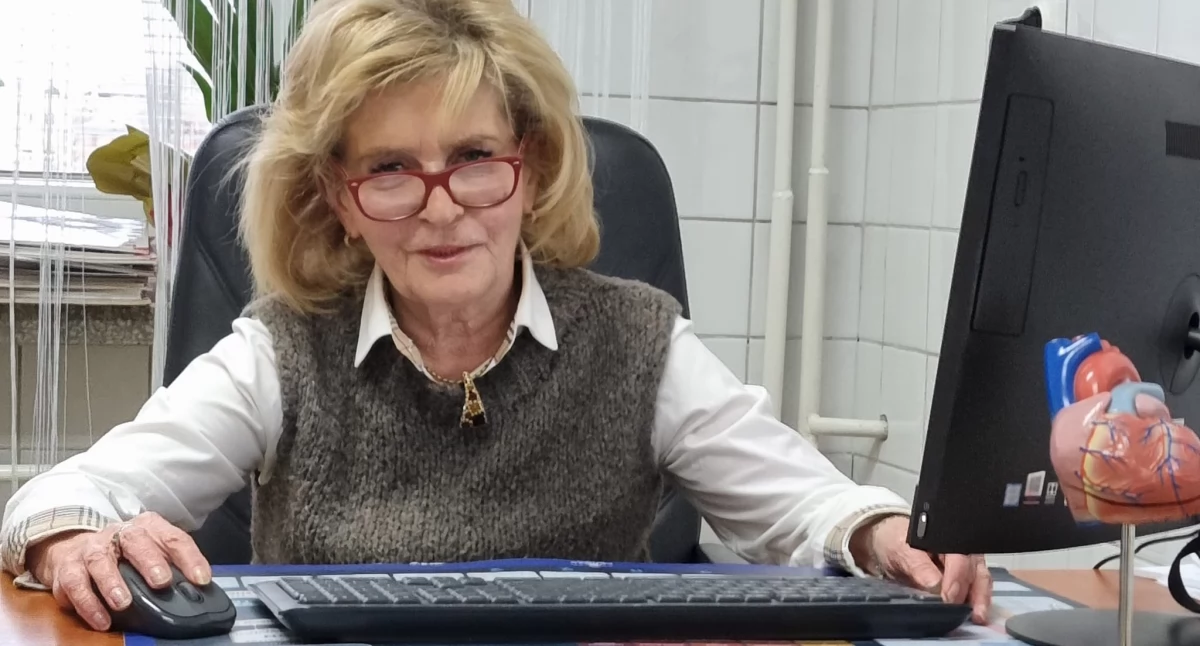 – Kardiolog musi być mocny psychicznie. Nigdy jednak się nie spotkałam się z zarzutami, że coś było źle, że coś zaniedbaliśmy – powiedziała lekarz kardiolog Alicja Pietruszka-Zasadny. Fot. zbiory własne.