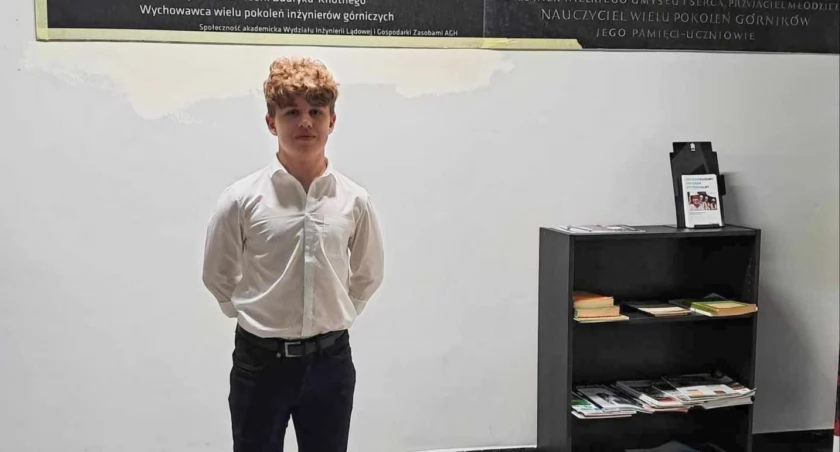 W ścisłym gronie finalistów z matematyki znalazł się m.in. Maciej Kapłon z klasy 3p II LO w Zespole Szkół Drogowo-Geodezyjnych i Licealnych w Jarosławiu. Diamentowy Indeks AGH jest w jego zasięgu./ FOT. ZSDGiL
