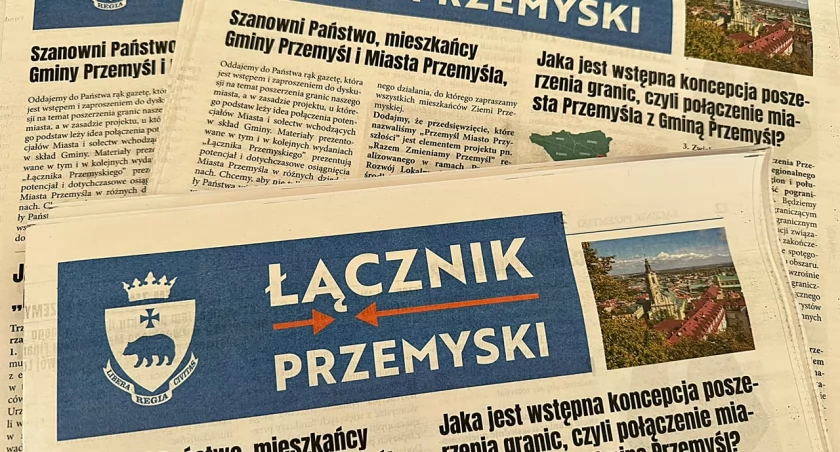 Mieszkańcy Przemyśla zapłacą za wydanie publikacji pod tytułem Łącznik Przemyski, mającąa w założeniu zachęcać do poszerzenia granic miasta Przemyśla, była będącą bardziej materiałem wyborczym prezydenta Wojciecha Bakuna. Fot. zbiory własne
