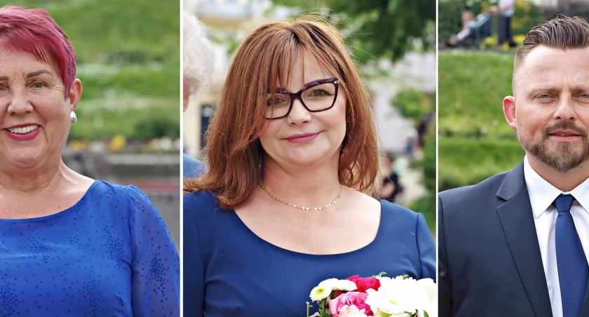 Nowi wiceprzewodniczący Rady Miejskiej w Przemyślu. Od lewej: Ewa Sawicka, Jolanta Sawicka i Robert Bal. Fot. Mariusz Godos