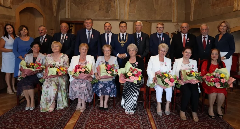 Kilkudziesięcioletnie pożycie małżeńskie świętowało w Jarosławiu 10 par./ FOT. UM Jarosław