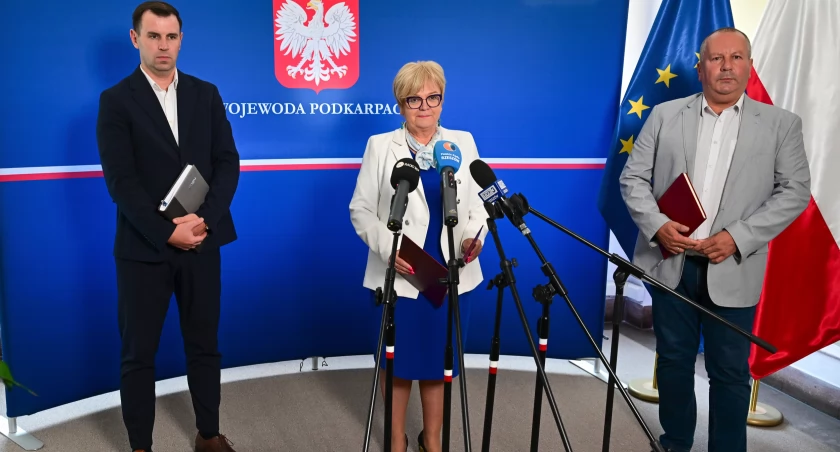 10 lipca br. w Podkarpackim Urzędzie Wojewódzkim w Rzeszowie odbyła się konferencja prasowa dotycząca tego zdarzenia. Fot. PUW Rzeszów