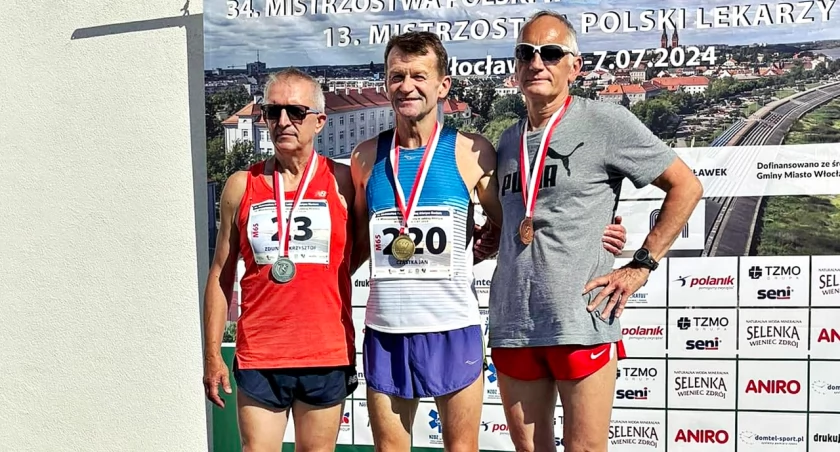 Jan Cząstka (w środku) dwukrotnie stanął we Włocławku na najwyższym stopniu podium. Fot. zbiory własne