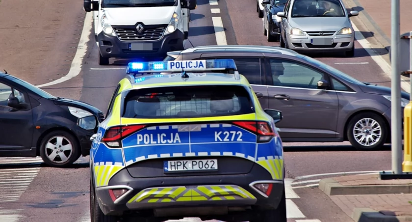 Hyundai, którym kierowała przemyska radna Jolanta S. został zatrzymany przez policję w Żurawicy. Fot. Mariusz Godos