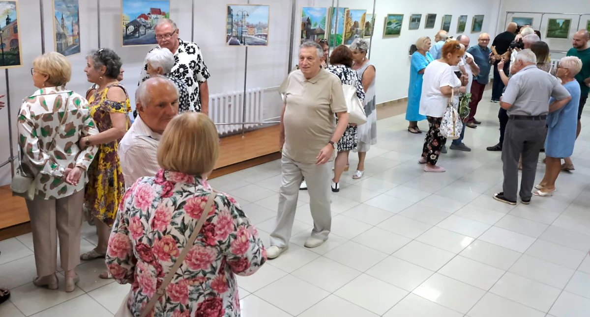 Wernisaż w Galerii „Sztukowisko”./Zdjęcia: Jacek Szwic