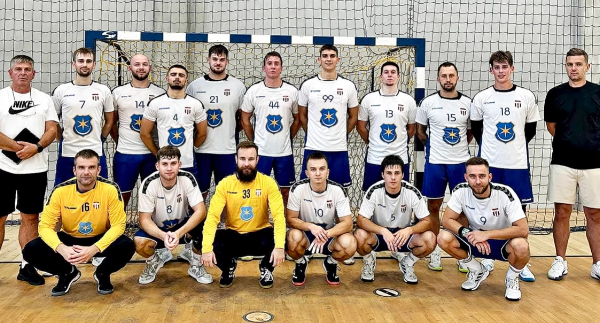SPR Orzeł (w niepełnym składzie) po jednym ze sparingów z ekipami z Kielc. Fot. SPR Orzeł Przeworsk