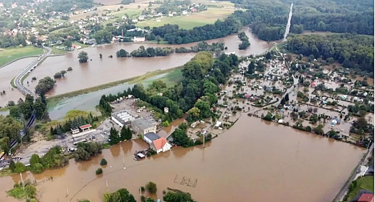Lwówek Śląski po powodzi. Fot. Lwowek24