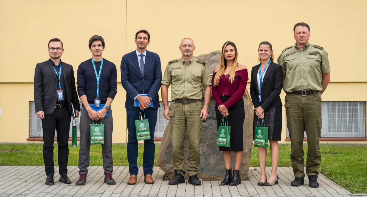 Bieszczadzki Oddział Straży Granicznej w Przemyślu odwiedzili przedstawiciele Biura Wysokiego Komisarza Narodów Zjednoczonych ds. Uchodźców (UNHCR). Fot. BiOSG Przemyśl