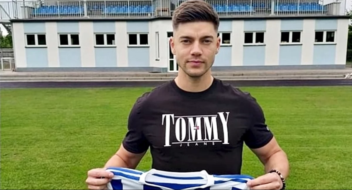 Jakub Stefan strzelił pierwszą bramkę dla Sokoła Sieniawa w Głogowie Małopolskim. Fot. Sokół Sieniawa