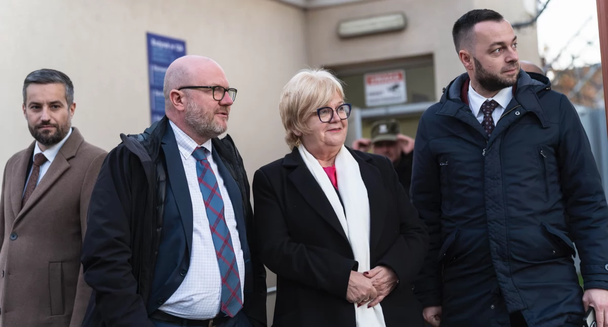 Komendę Bieszczadzkiego Oddziału SG w Przemyślu odwiedził z roboczą wizytą podsekretarz stanu w Ministerstwie Spraw Wewnętrznych i Administracji Maciej Duszczyk. Fot. BiOSG