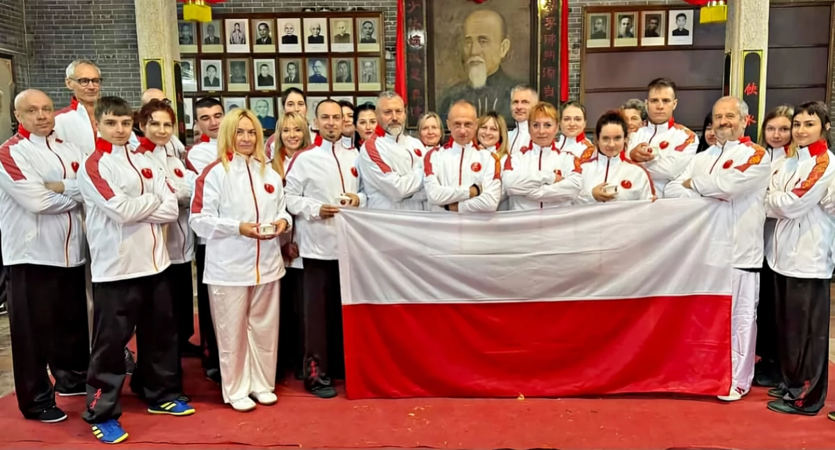 Reprezentacja Polski podczas światowego szkolenia w Chinach. Fot. ze zbiorów Krzysztofa Ściubaka