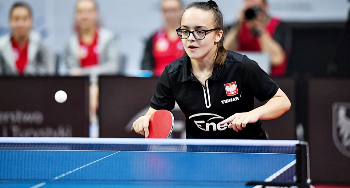 Wychowanka Kolpinga Jarosław Anna Brzyska wygrała w Helsinborgu jeden mecz. W rywalizacji drużynowej. Fot. PZTS