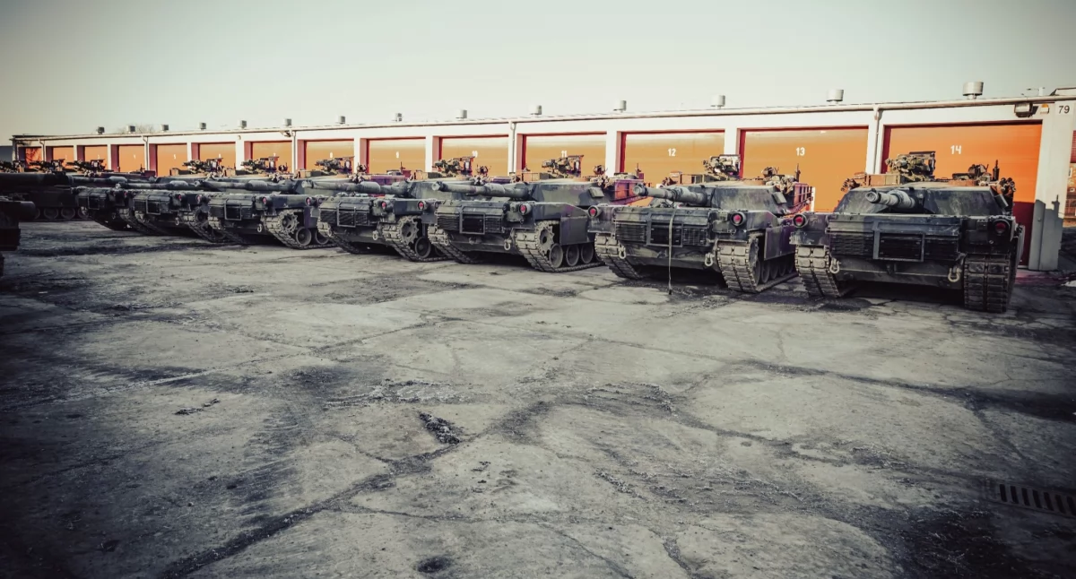 Kolejna partia pojazdów M1A1 Abrams dotarła już do żurawickiej jednostki. Fot. 1 bcz Żurawica