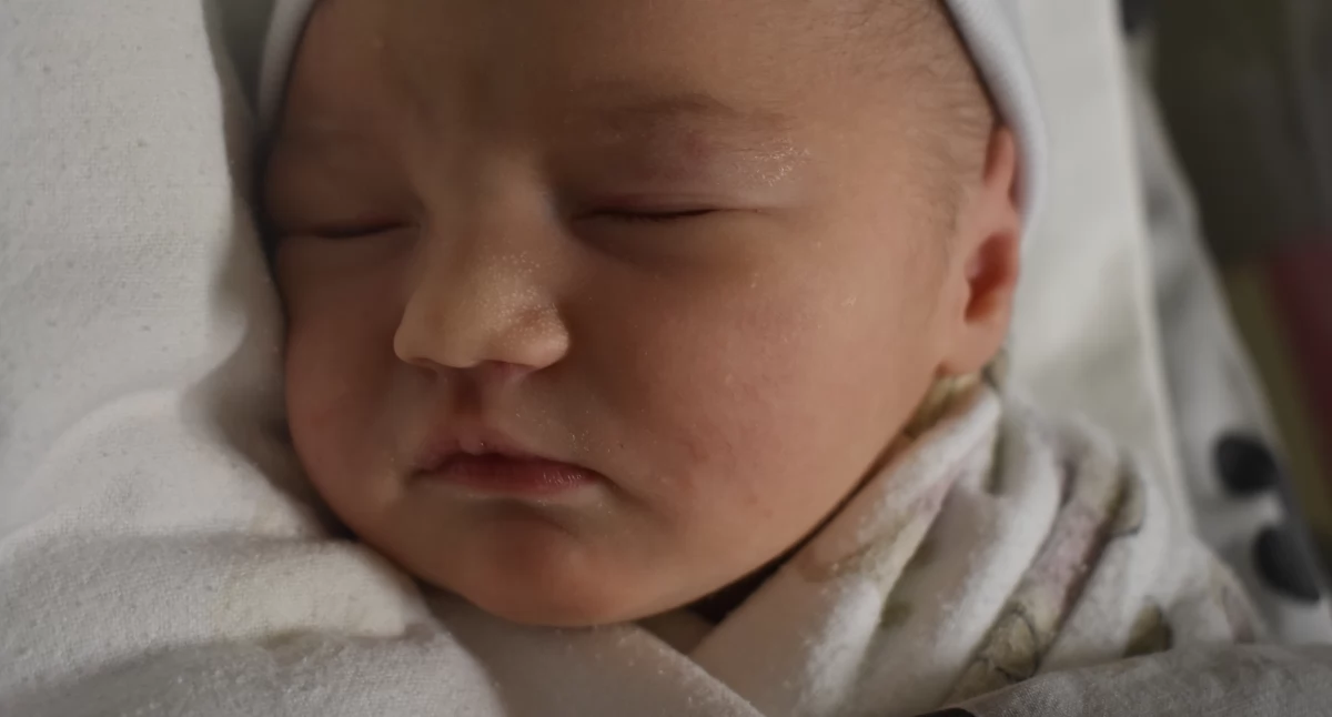 Matylda Gołębiowska, córeczka Joanny i Mateusza, siostrzyczka Igi, urodzona 23 stycznia, waga 3000 g, mieszkanka Siedlisk.