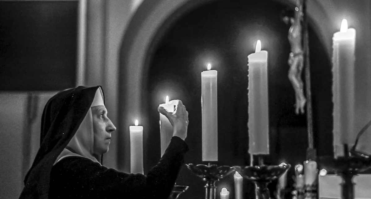 Siostra Jolanta w kościele pw. św. Mikołaja i św. Stanisława w Jarosławiu. Fot. Małgorzata Bazylewicz