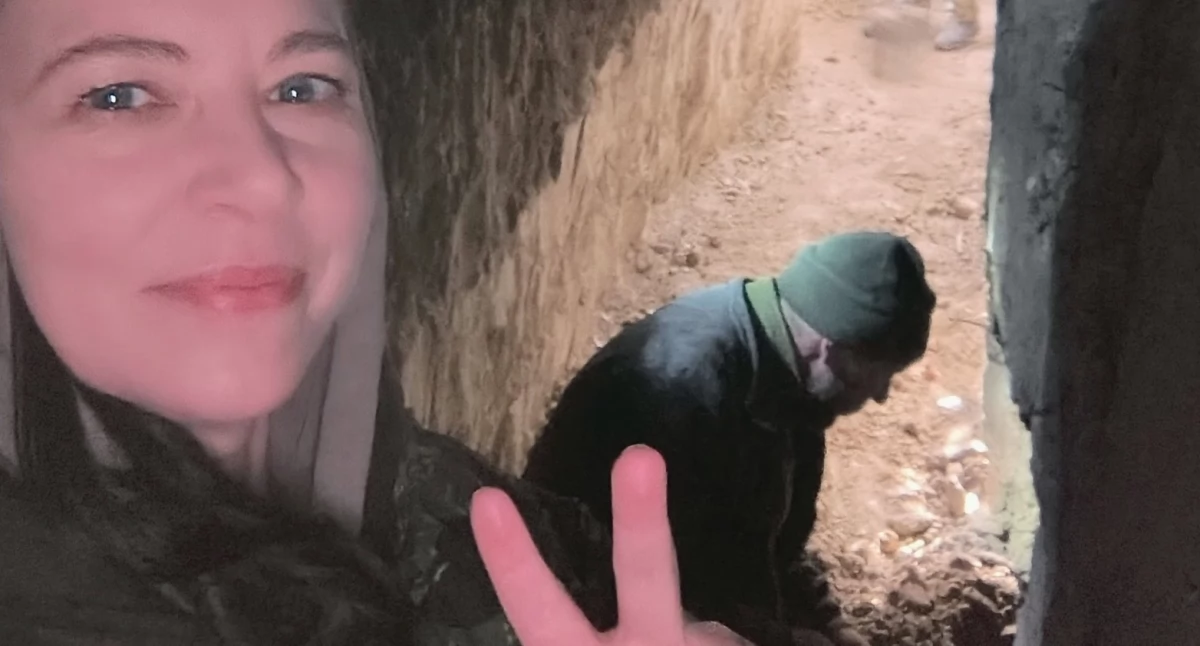 Przemyślanka Olga Solarz odznaczenia nie odebrała. Nie odebrała, bo jest na froncie. Fot. Facebook/Olga Solarz