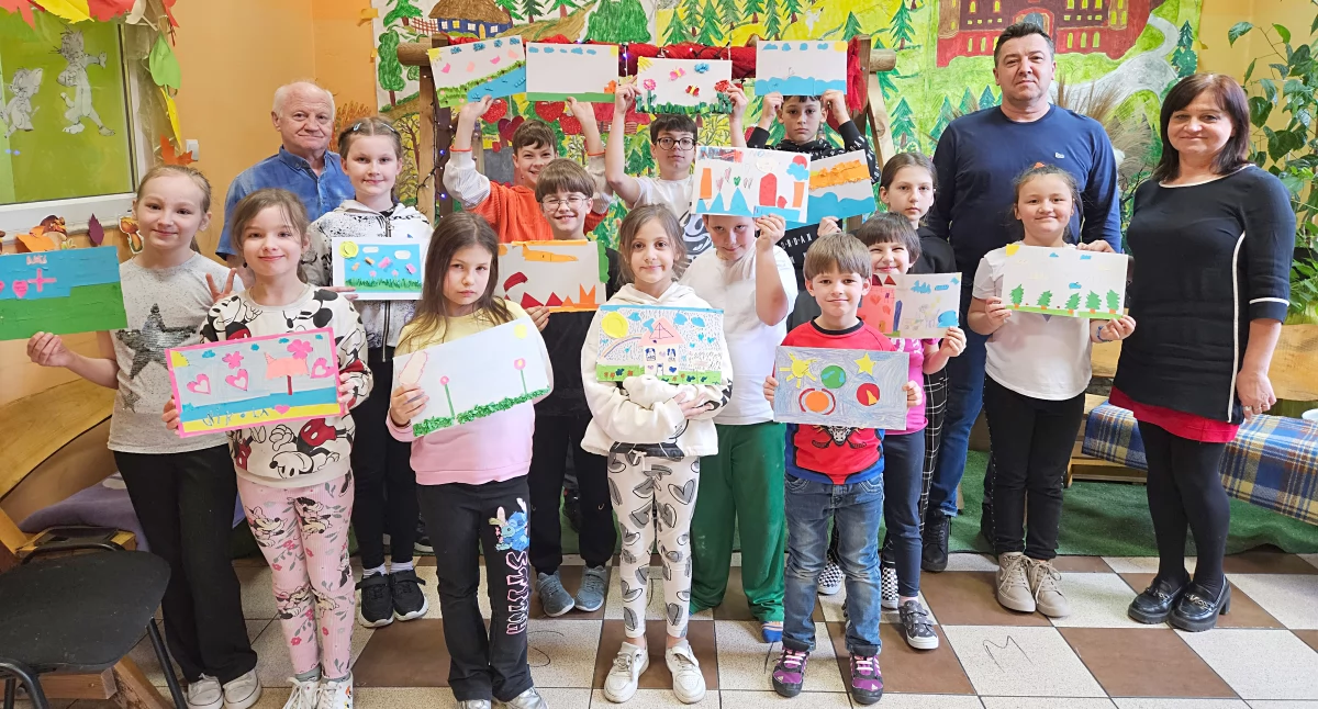 Podpieczni przemyskiej świetlicy m.in. w formie rysunków wyrażali swoje emocje./Fot. Caritas 
