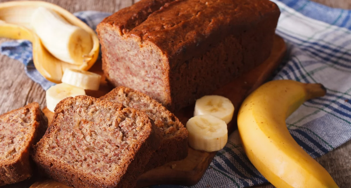 Przepisy kulinarne, Bananowy chlebek - zdjęcie, fotografia