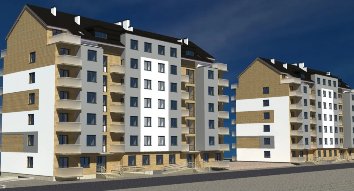 Wizualizacja bloków, które mają powstać w ramach projektu „Mieszkanie dla rozwoju”. Fot. SIM Południe