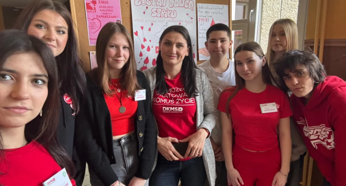 Dzięki akcji w Zespole Szkół Elektronicznych i Ogólnokształcących udało się zarejestrować 25 osób, które są otwarte na pomoc innym chorym./ FOT. ZW