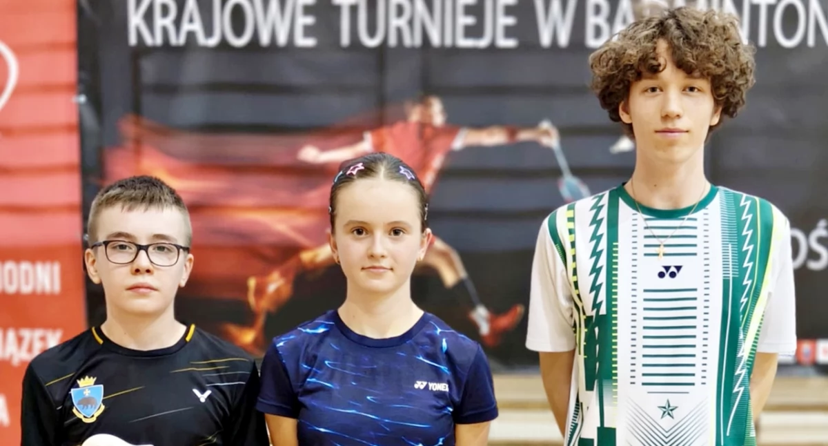 Od lewej: Aleksander Bandrowicz, Amelia Madaj i Szymon Kazimir. Wszyscy znakomicie spisali się na turnieju w Zamościu. Fot. zbiory własne