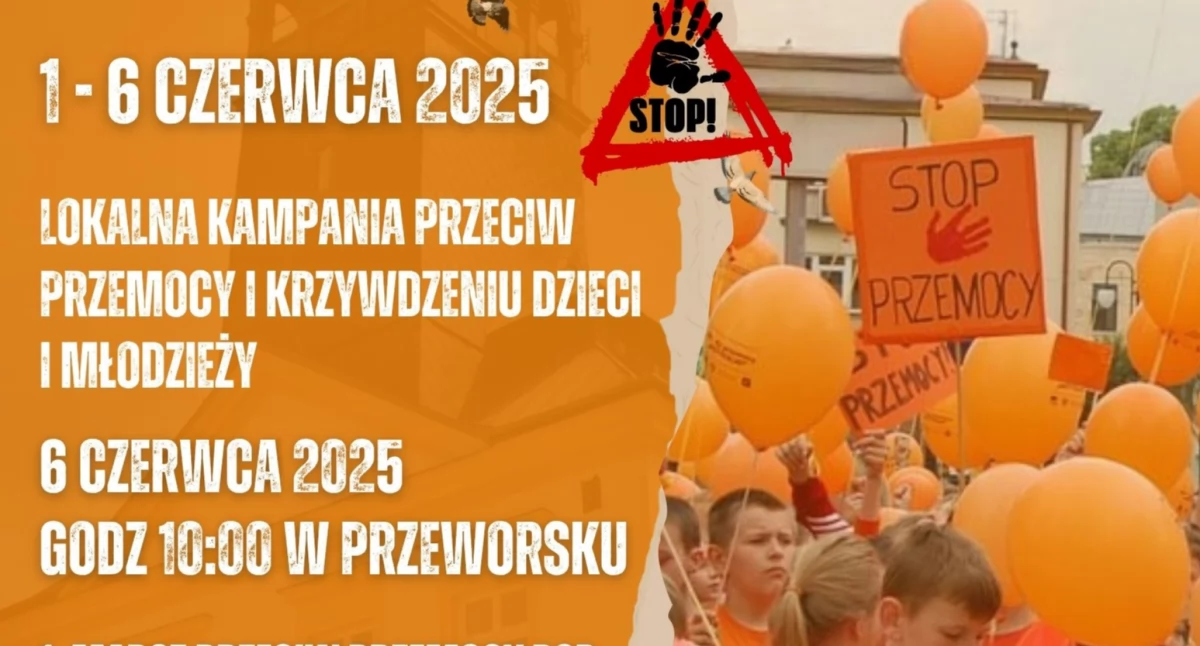 Akcje społeczne, Przeworskie dzieci przeciw przemocy - zdjęcie, fotografia