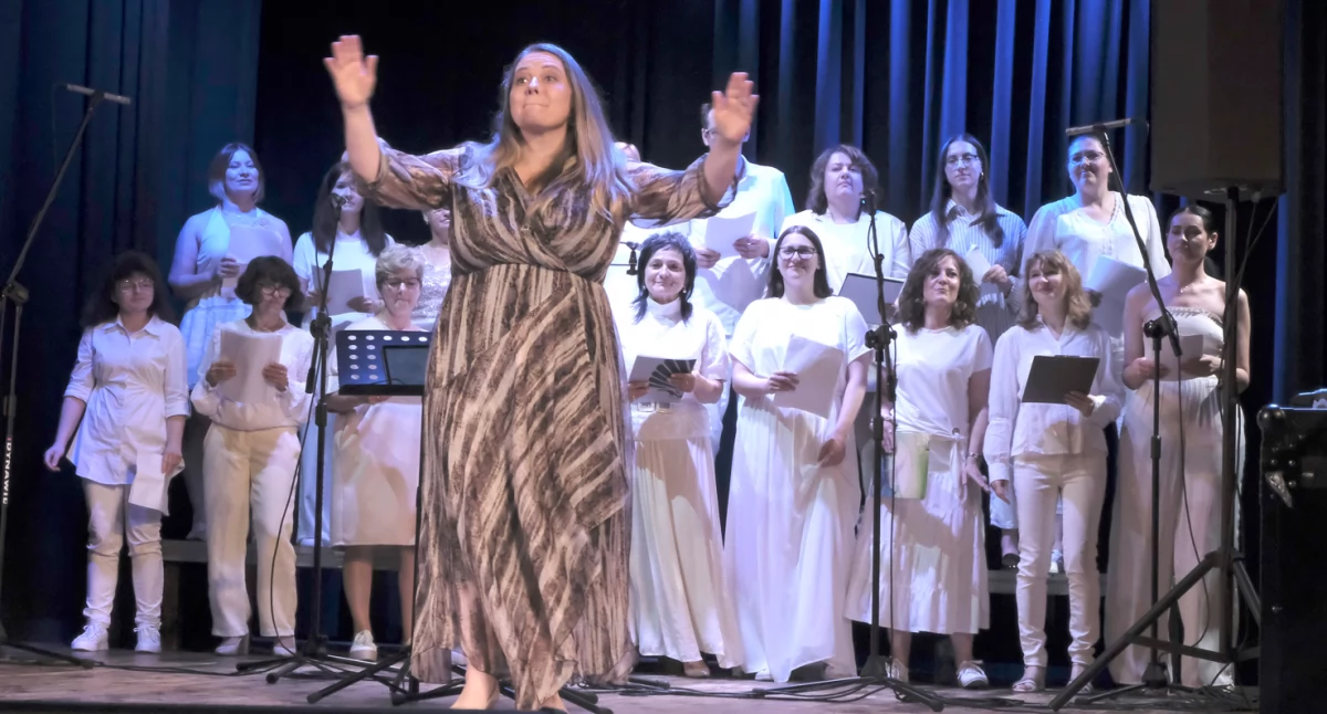 Utwory wykonane podczas Koncertu Finałowego XXIII Międzynarodowych Warsztatów Muzyki Gospel w Przemyślu, spotkały się z gorącym przyjęciem słuchaczy./Fot. JS