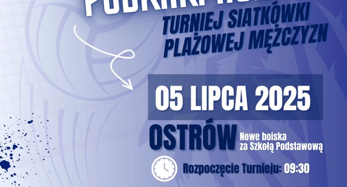 Siatkówka, Turniej siatkówki plażowej mężczyzn Ostrowie [TRWAJĄ ZAPISY] - zdjęcie, fotografia