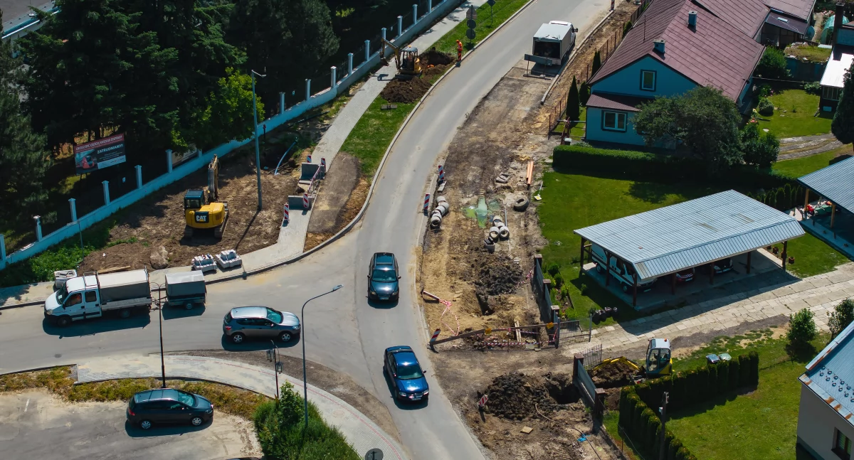 Na placu budowy na odcinku Kańczuga – Pruchnik roboty idą pełną parą./ FOT. PZDW Rzeszów