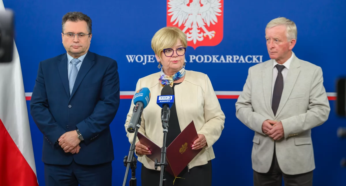 Do spotkania z samorządowcami doszło w piątek, 18 lipca br., w Podkarpackim Urzędzie Wojewódzkim w Rzeszowie. Fot. PUW Rzeszów