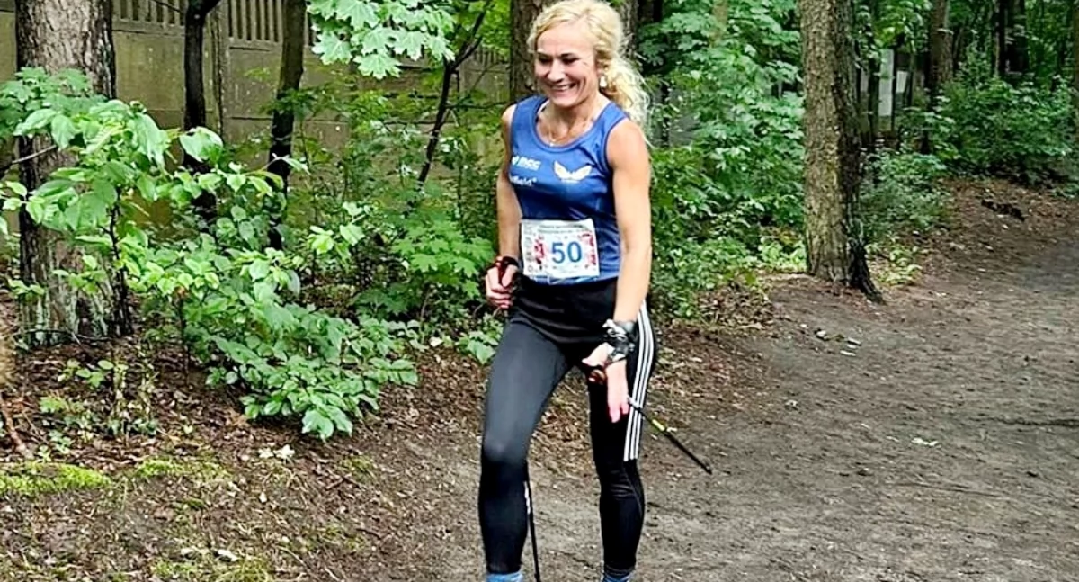 Małgorzata Kubiszyn na trasie. Fot. zbiory własne