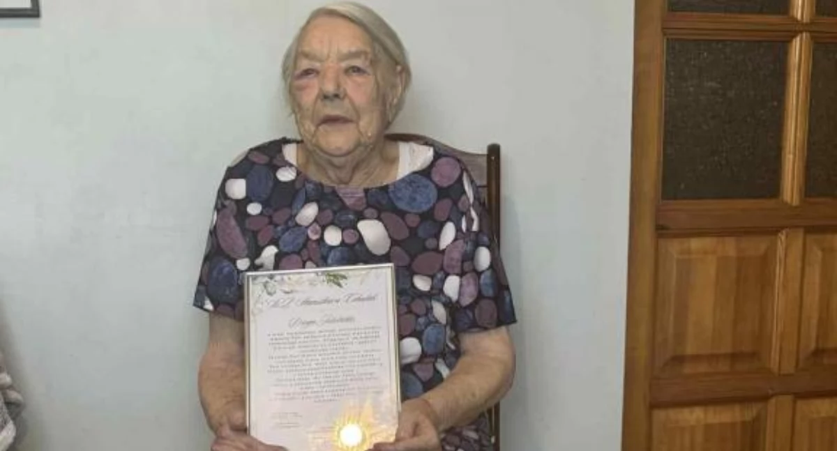 Pani Stanisława Cebulak./Fot. UG Tryńcza