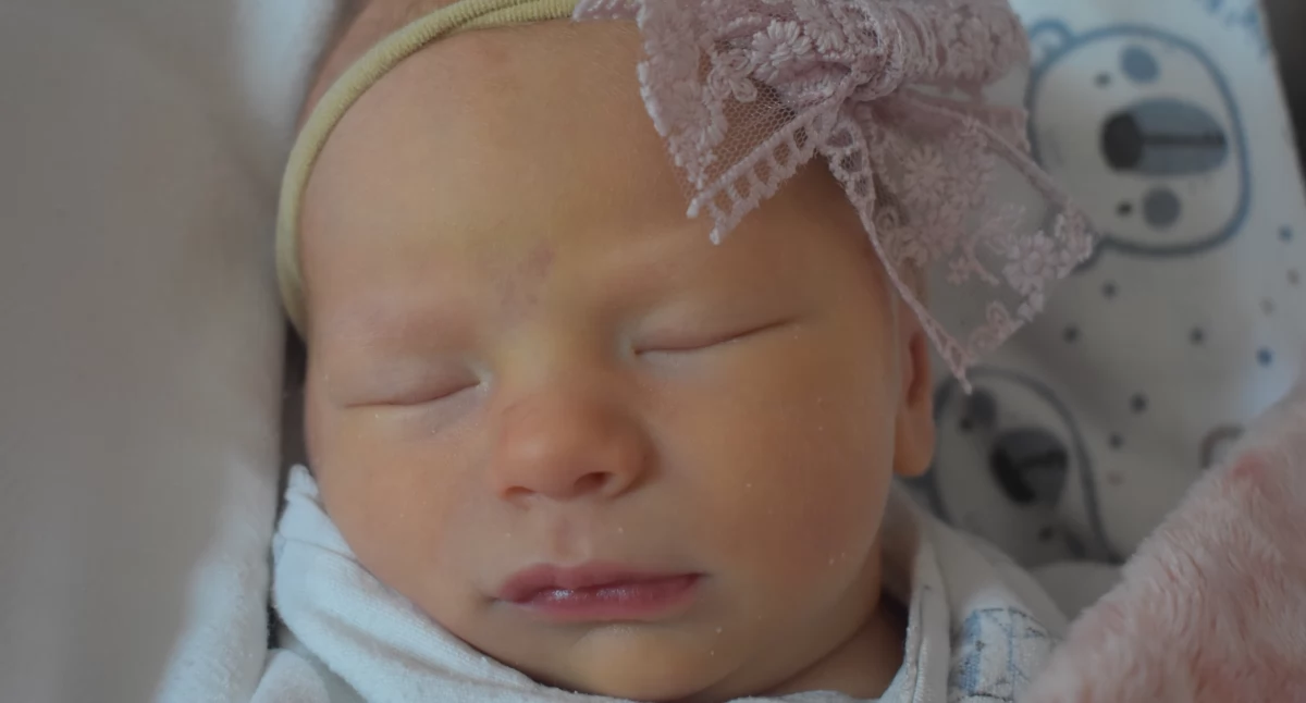Emma Witkowska, córeczka Angeliki i Marka, urodzona 11 sierpnia, waga 2900 g, mieszkanka Przemyśla.