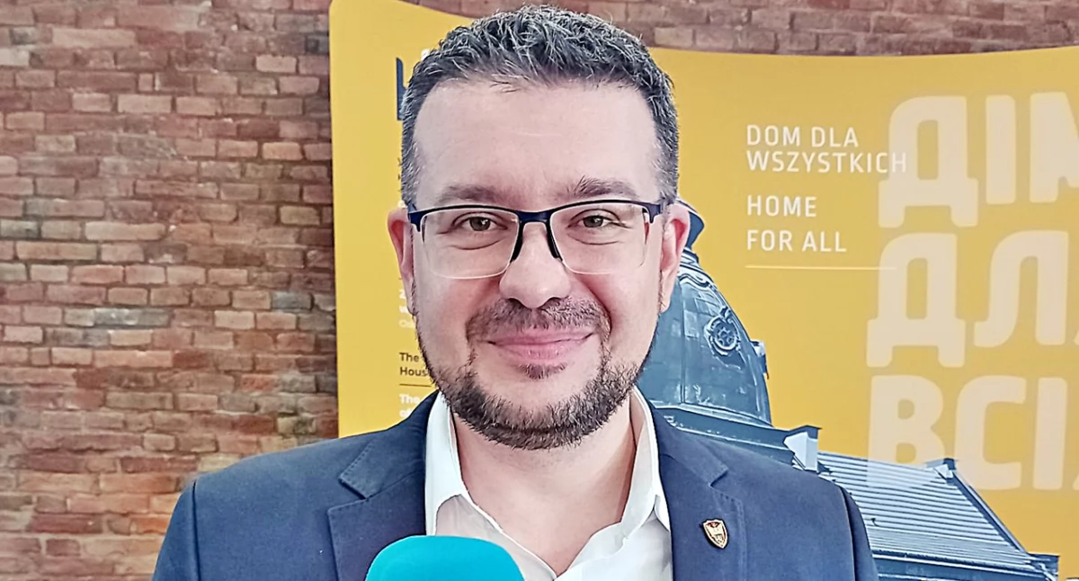 – Świat musi zrozumieć, że jeśli teraz Rosja dostanie szansę na połknięcie Ukrainy, jutro będą to kraje bałtyckie, korytarz do Kaliningradu, potem część Polski – powiedział dyrektor ukraińskiego Instytutu Pamięci Narodowej Ołeksandr Ałfiorow. Fot. Grzegorz Janiszewski/Radio Rzeszów