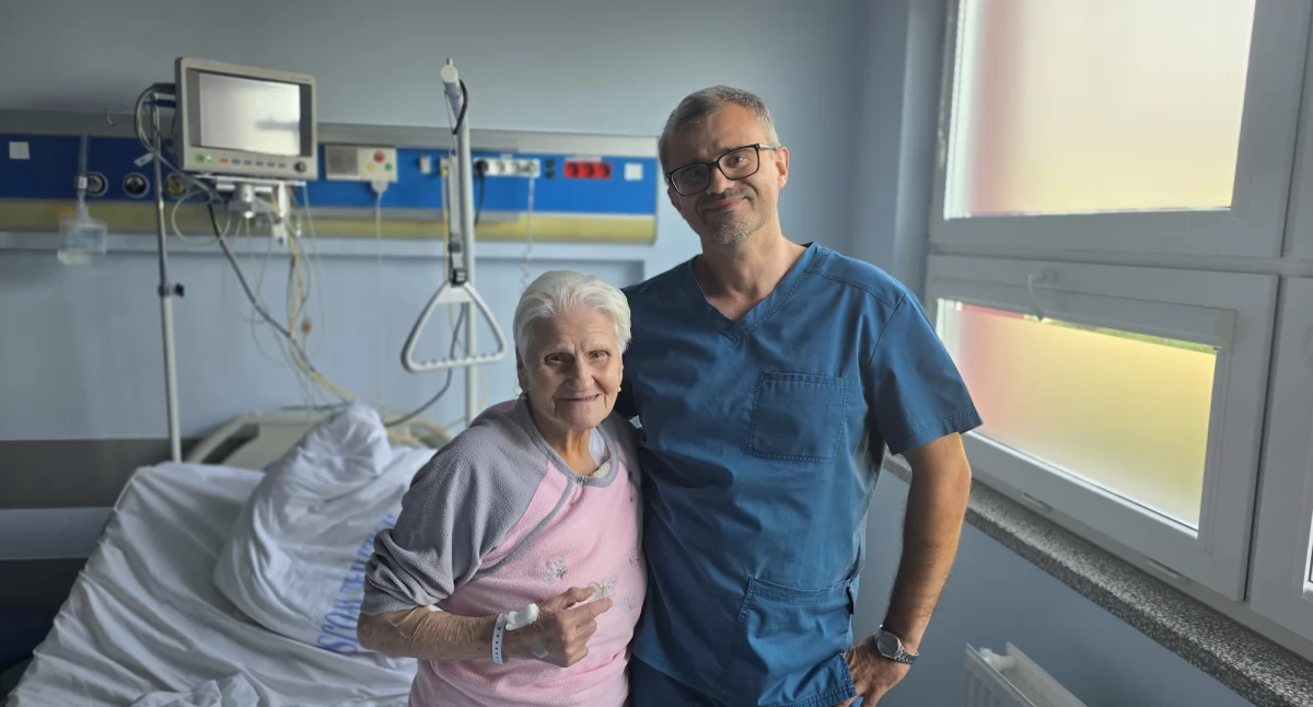 Przykład pani Łucji pokazuje, że zabiegi kardiologiczne są możliwe i skuteczne nawet u osób po setnych urodzinach, mimo że operowani w tym wieku pacjenci to rzadkość./ FOT. WSzwP