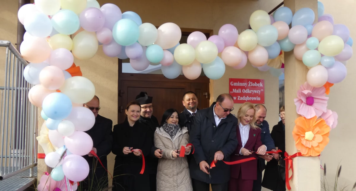 20 października br. w Zadąbrowiu odbyło się uroczyste otwarcie Gminnego Żłobka „Mali Odkrywcy” – pierwszego żłobka w historii gminy Orły./Fot. Sebastian Łoś