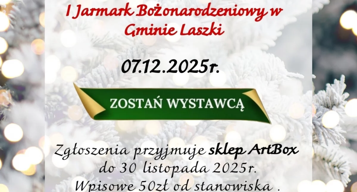 Inne wydarzenia, Jarmark Bożonarodzeniowy Laszkach nabór wystawców! - zdjęcie, fotografia