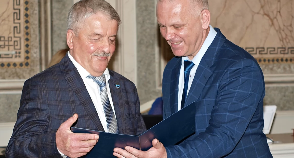 Przemyski radny Ryszard Kulej (z lewej) został jednym z wiceprzewodniczących struktur wojewódzkich Nowej Lewicy. Fot. Mariusz Godos