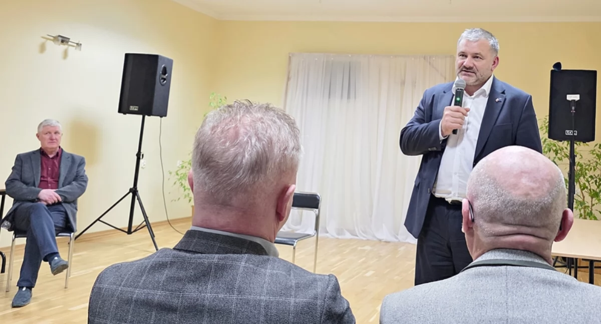 W Dachnowie minister sprawiedliwości Waldemar Żurek gościł na zaproszenie jednego z kół gospodyń wiejskich. Fot. zbiory własne