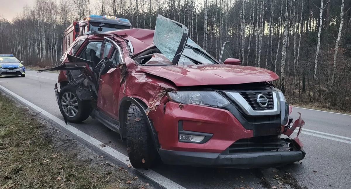 Za kierownicą osobowego nissana siedziała 35-letnia obywatelka Ukrainy. Zmierzała ona w kierunku Starego Sioła./ FOT. KPP Lubaczów