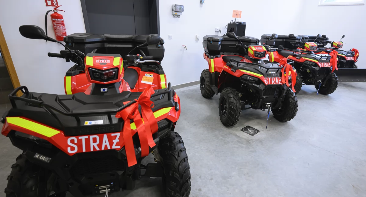 Wytrzymałe, szybkie i gotowe do pracy w trudnym terenie quady trafiły na wyposażenie czterech jednostek z terenu gminy Przeworsk – OSP Mirocin, Rozbórz, Nowosielce i Urzejowice./ FOT. PUW Rzeszów