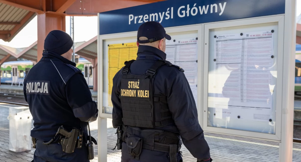 Operację „Tor” uruchomiono po tym, jak w nocy z 15 na 16 listopada 2025 r. na torach linii Warszawa – Lublin doszło do aktów dywersji o charakterze terrorystycznym. W całym kraju tereny kolejowe patrolowało ponad 91 tys. policjantów, a także żołnierze i funkcjonariusze Służby Ochrony Kolei. Fot. KMP Przemyśl